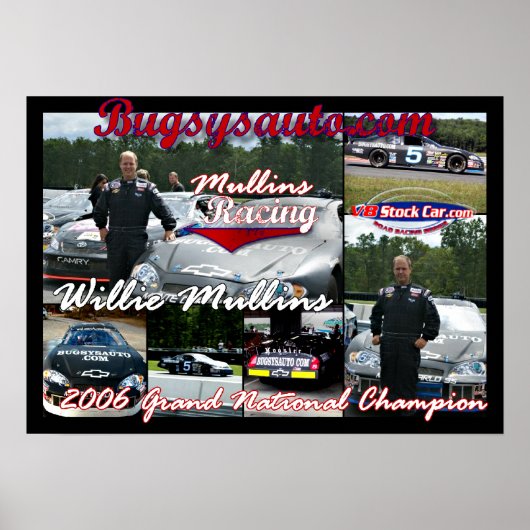 Mulling Racing Collage Poster (Voorkant)