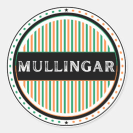 Mullingar City Pride Emblem – Ierse identiteit Ronde Sticker