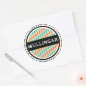 Mullingar City Pride Emblem – Ierse identiteit Ronde Sticker (Envelop)