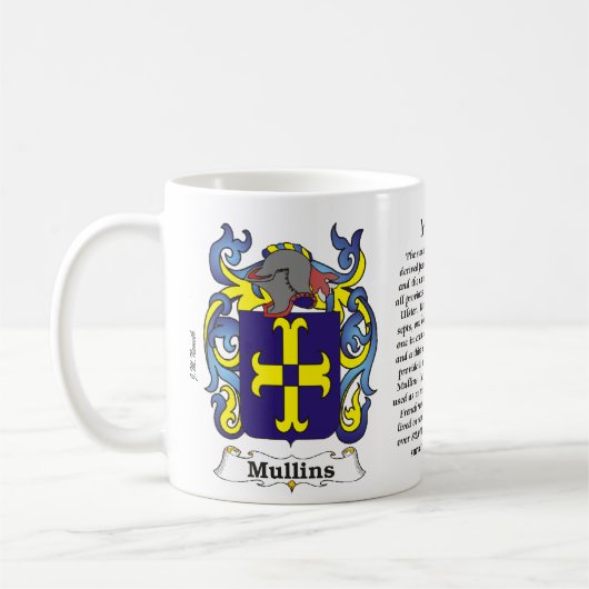 Mullins Family Coat of Arm mok (Links)