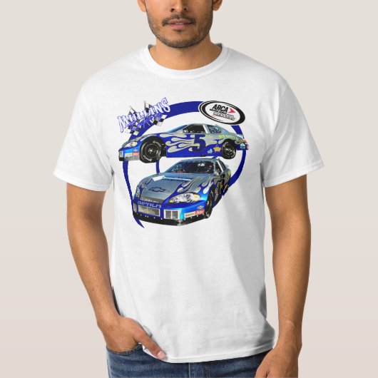 Mullins Racing Blue Swirl T-shirt (Voorkant)