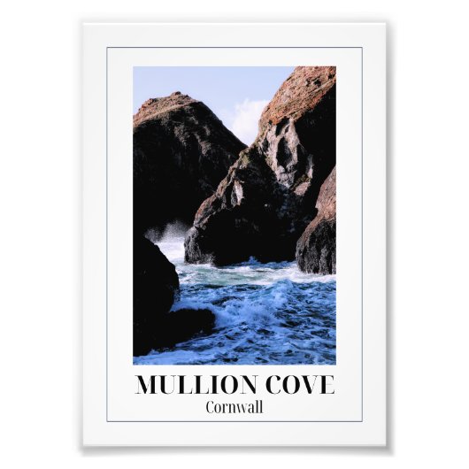 Mullion Cove, Cornwall Foto Afdruk (Voorkant)