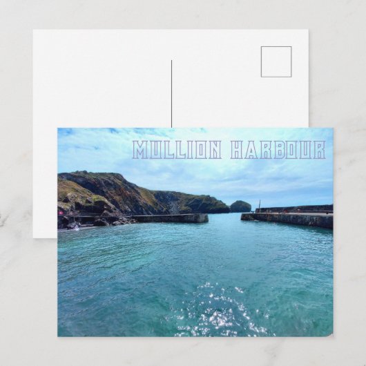 Mullion Harbour in Cornwall Briefkaart (Voorkant / Achterkant)