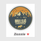 Mullsjö, Zweden Sverige Sticker (Vel)