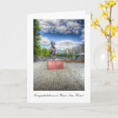 Mulltatuli-beeld - Gefeliciteerd met je nieuwe thu Kaart (Gele Bloem)