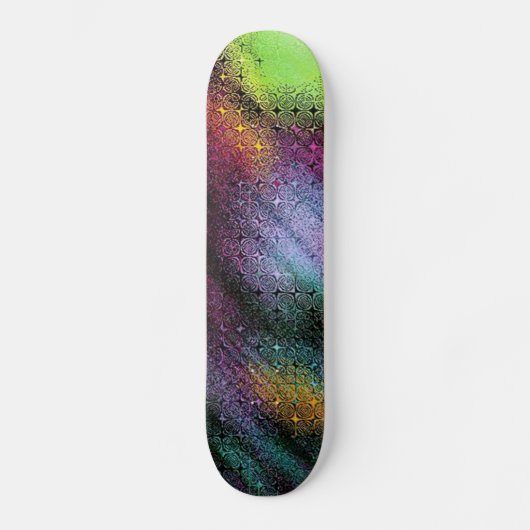 Mult Abstract Psychedelisch Ontwerp Skateboard (Voorkant)