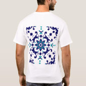 Multani Blauwe Aardewerk T-shirt (Achterkant)