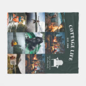Multi-8-fotoserie Foto Fleece Blanket Deken (Voorkant (Horizontaal))