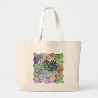 multi-abstract ontwerp grote tote bag