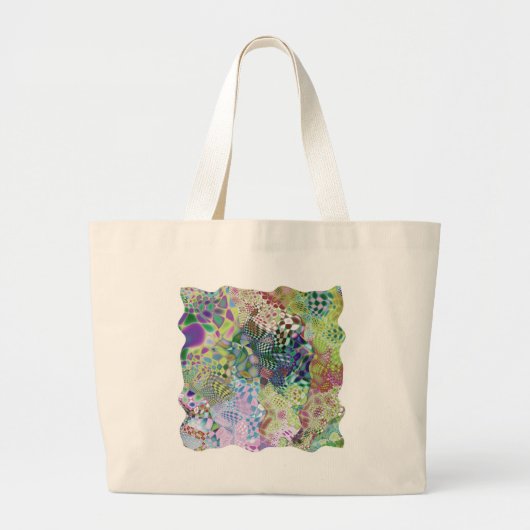 multi-abstract ontwerp grote tote bag (Voorkant)