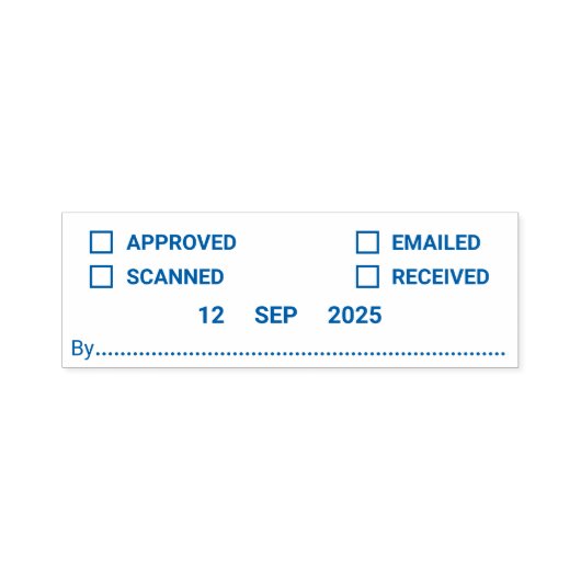 Multi Action Kantoor zelfinktstempel met datum Zelfinktende Stempel (Design)