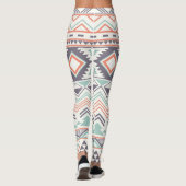Multi Aztec Pastel Vrouwen Leggings (Achterkant)