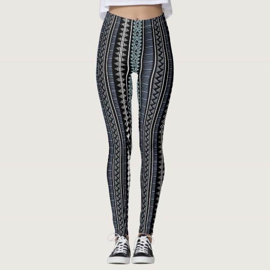 Multi Aztec Print Vrouwen Leggings (Voorkant)