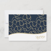 Multi Baseball Gold Antwoordkaart RSVP Kaartje (Achterkant)