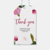 Multi Bloemige Bruidsmeisjes Borrel Cadeaulabel (Voorkant)