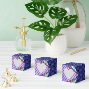 Multi-blue Color Texture Crochet Bedankdoosjes