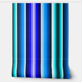 Multi Blue Stripe Behang