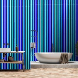 Multi Blue Stripe Behang