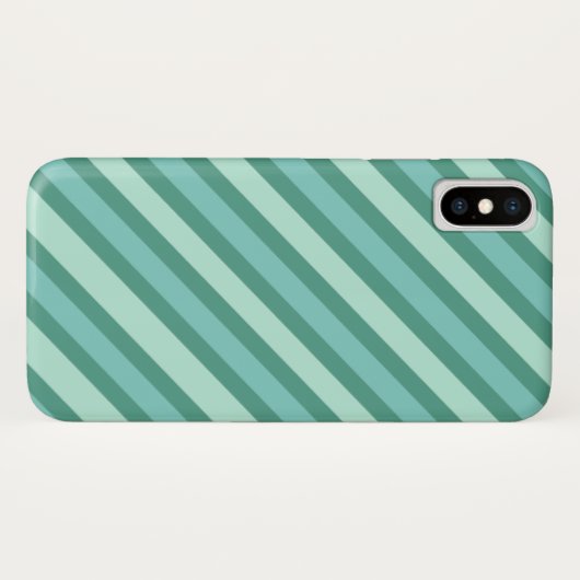 Multi Blue Stripes Case-Mate iPhone Case (Achterkant (horizontaal))