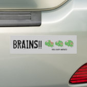 Multi-Brain - Boordrukheid x3 Bumpersticker (Op auto)