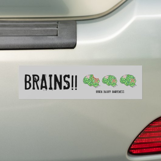 Multi-Brain - Boordrukheid x3 Bumpersticker (Op auto)