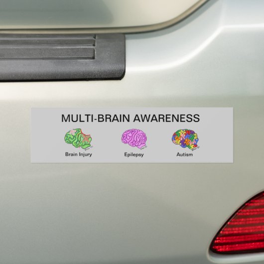 Multi-Brain Bumpersticker (Op auto)
