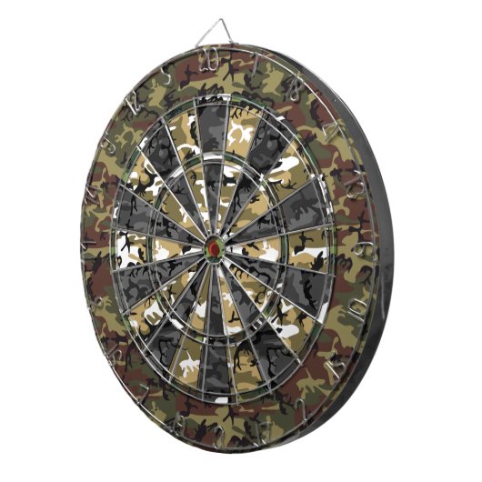 Multi Camo Dart Board Dartbord (Voorkant Rechts)