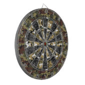 Multi Camo Dart Board Dartbord (Voorkant Links)