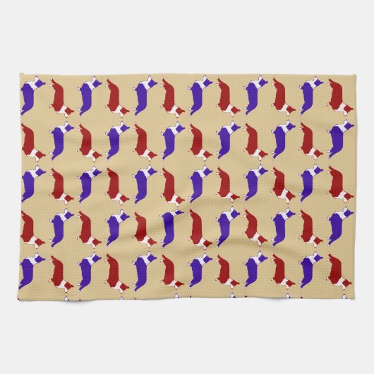 Multi Cardigan Corgi Theedoek (Horizontaal)