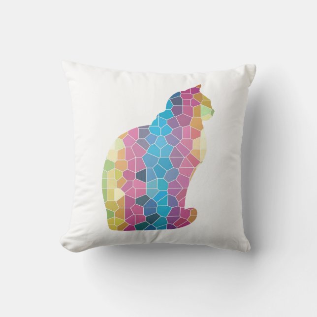 Multi Cat Reversibel Kussen (Voorkant)