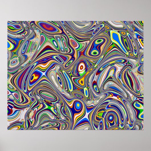 Multi Color Abstract 2, 2018 (foto) | SVP-Afbeeldi Poster (Voorkant)