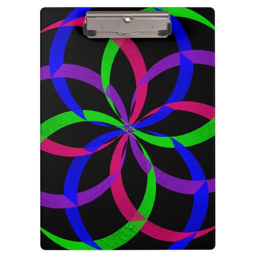 Multi Color Afbeelding 8 Geometrisch Klembord (Voorkant)