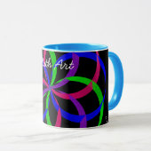 Multi Color Afbeelding 8 Geometrische Koffie Mok (Voorkant rechts)