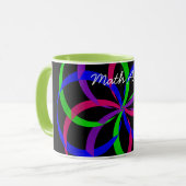 Multi Color Afbeelding 8 Geometrische Koffie Mok (Voorkant links)