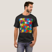 Multi Color Basketballen - Basketbal T-shirt (Voorkant volledig)