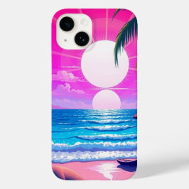 Multi-Color Beach Sunset Telefoon Case-Mate iPhone 14 Hoesje