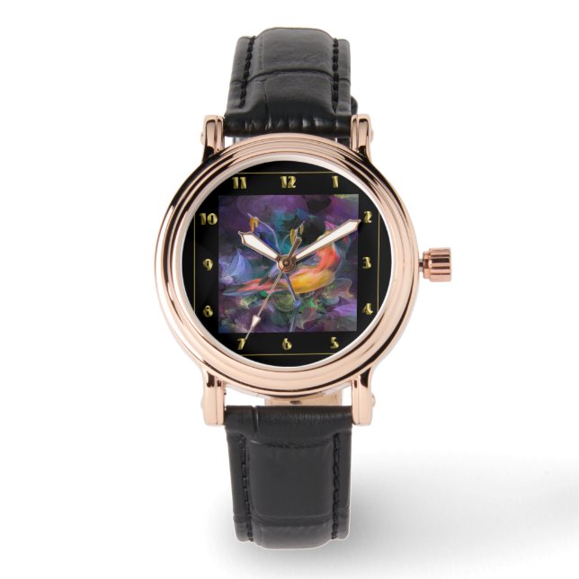 Multi-Color Bird Horloge (Voorkant)