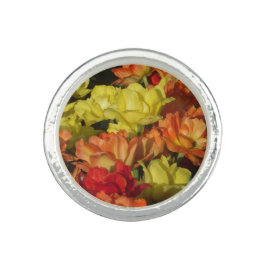 Multi-Color Carnance Photo Ring