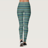Multi-Color Chevron Pattern Leggings (Achterkant)