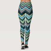 Multi-Color Chevron Pattern Leggings (Achterkant)