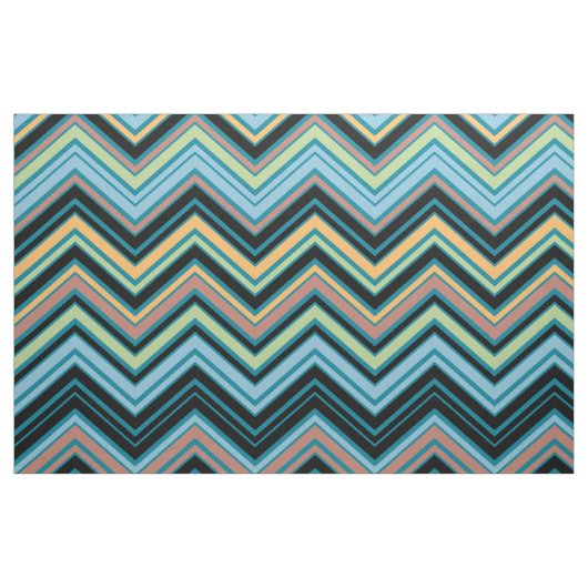 Multi-Color Chevron Pattern Stof (Fat Quarter)