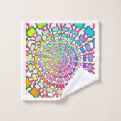 MULTI COLOR CIRCLI BAD HANDDOEK (Wasdoekje)