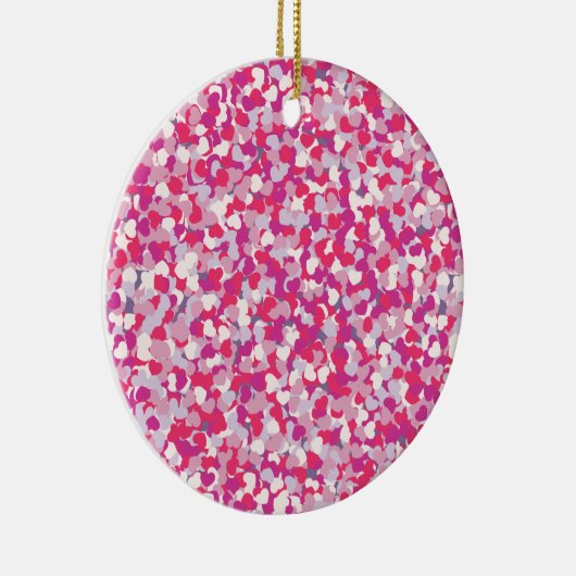 multi-Color Confetti2 Keramisch Ornament (Rechts)