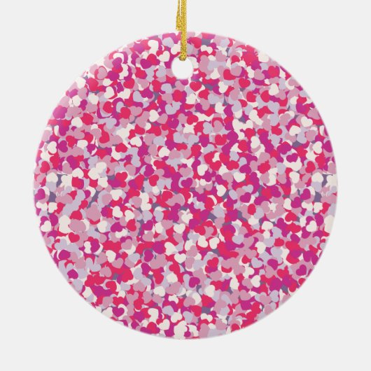 multi-Color Confetti2 Keramisch Ornament (Achterkant)