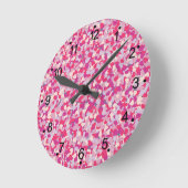 multi-Color Confetti2 Ronde Klok (Hoek)