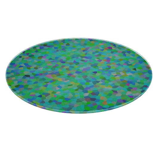 Multi-color confetti design snijplank (Hoek)