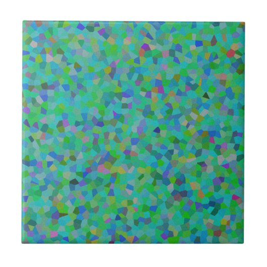 Multi-color confetti design tegeltje (Voorkant)