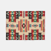 MULTI-COLOR Diamond Aztec Print Fleece Deken (Voorkant (Horizontaal))