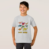 Multi-Color Dinosaur Art T-shirt (Voorkant volledig)