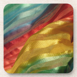 Multi Color Fabric Rainbow Bier Onderzetter